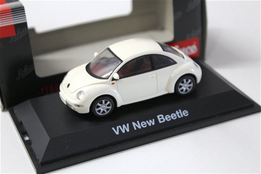 1:43 Schuco 04533 Volkswagen New Beetle 1997-2005 wit - 0