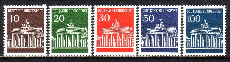 BR Duitsland 506 - 510 postfris - 0