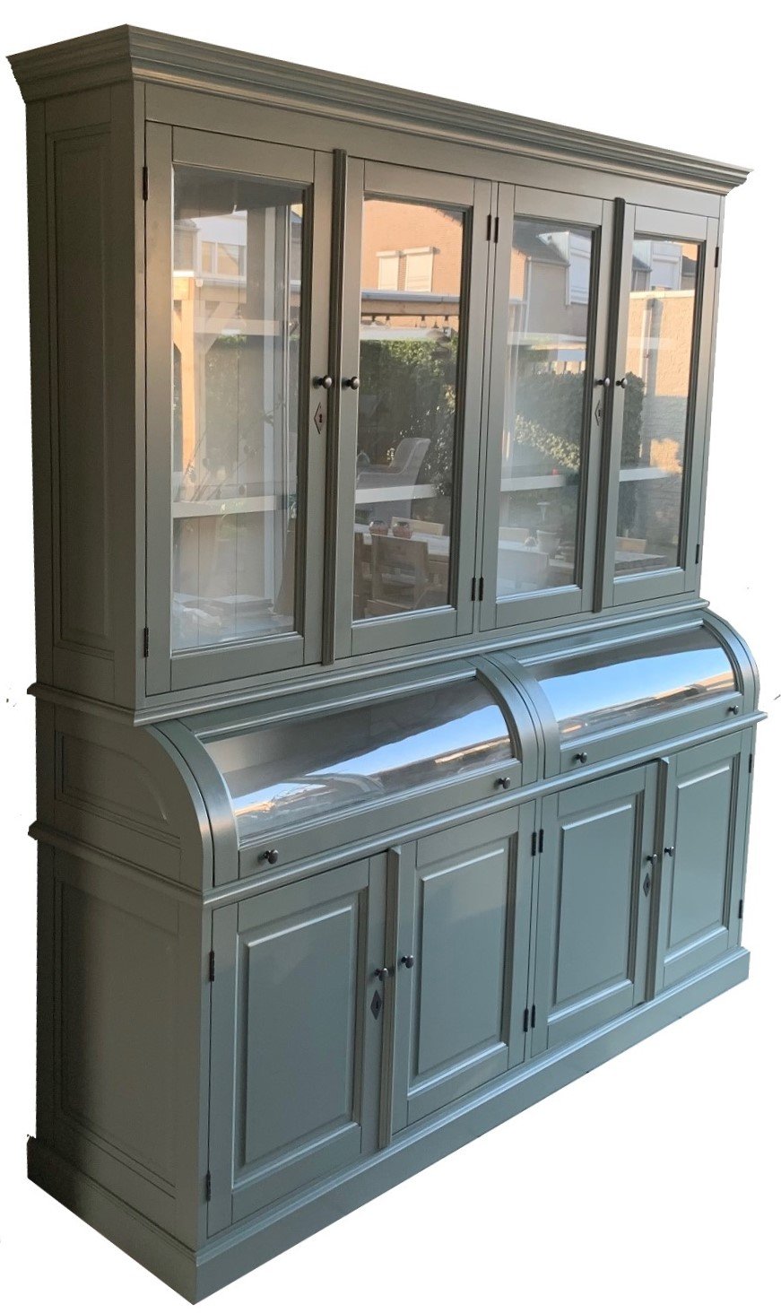 Buffetkast New Bastiaan Engels groen - wit 200 x 50/35 x 210 - nr. 1