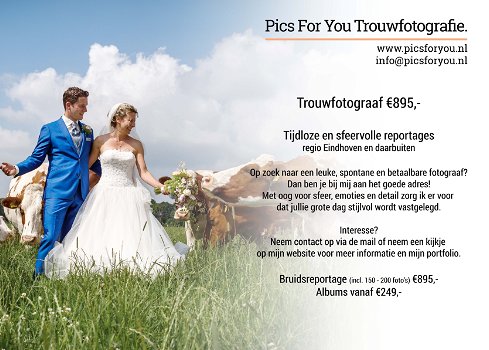 Bruidsfotograaf Geldrop e.o. €895,- www.picsforyou.nl - 0