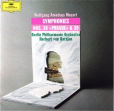 Herbert Von Karajan  -  Wolfgang Amadeus Mozart,, ‎– Symphonies Nos. 38 "Prague" & 39  (CD)  Nieuw  