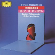 Herbert von Karajan  -  Mozart   Symphonies Nos. 32,33,36 "Linzer"  (CD)  Nieuw  