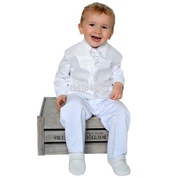 antraciet grijs baby kostuumpje bruidsjonker kleding - Afbeelding 5