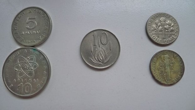 79 oude munten uit 10 diverse landen wereldwijd - 1