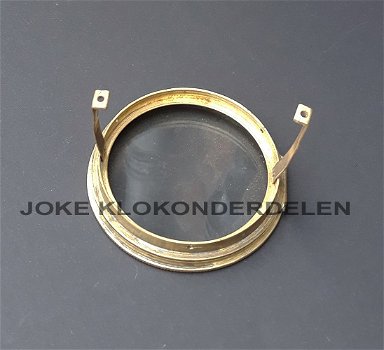 = Deur Fr.pendule = geslepen vlak glas = 41931 - 1