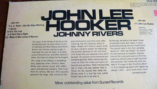 LP: Johnny Rivers - John Lee Hooker - 1