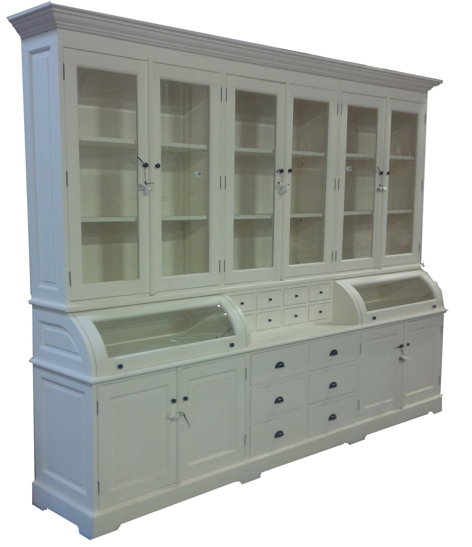 Buffetkast Bastiaan wit - wit 300 x 210 bolle kleppen - nr. 1