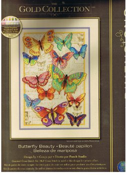 Borduurpakket Butterfly Beauty van Dimensions Gold - 0