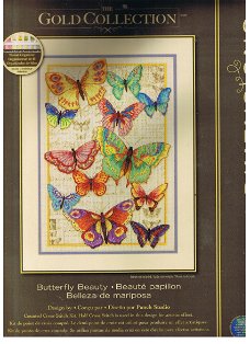 Borduurpakket Butterfly Beauty van Dimensions Gold