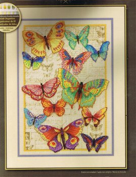 Borduurpakket Butterfly Beauty van Dimensions Gold - 1