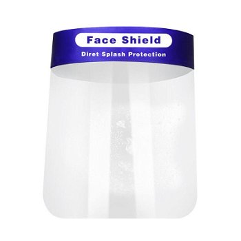 Partij Bescherm/ antispat maskers gezicht/ face shield met EAN nummer - 1
