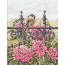 Borduurpakket MEESJE OP HEK Lanarte NIEUW !
