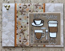 Mooie 3D kaart koffie en thee
