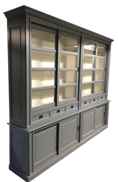 Buffetkast Utrecht XL babyblauw - wit 300 x 240 soft close - nr. 1