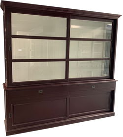 Buffetkast Putten rood - wit 260 x 50/40 x 240