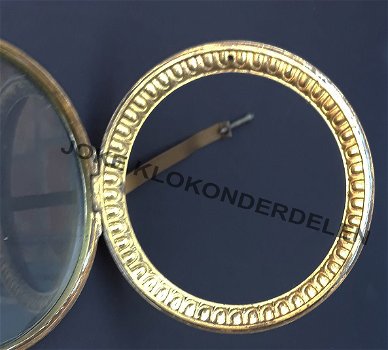 Deur Franse pendule = vlak geslepen glas = 41966 - 1