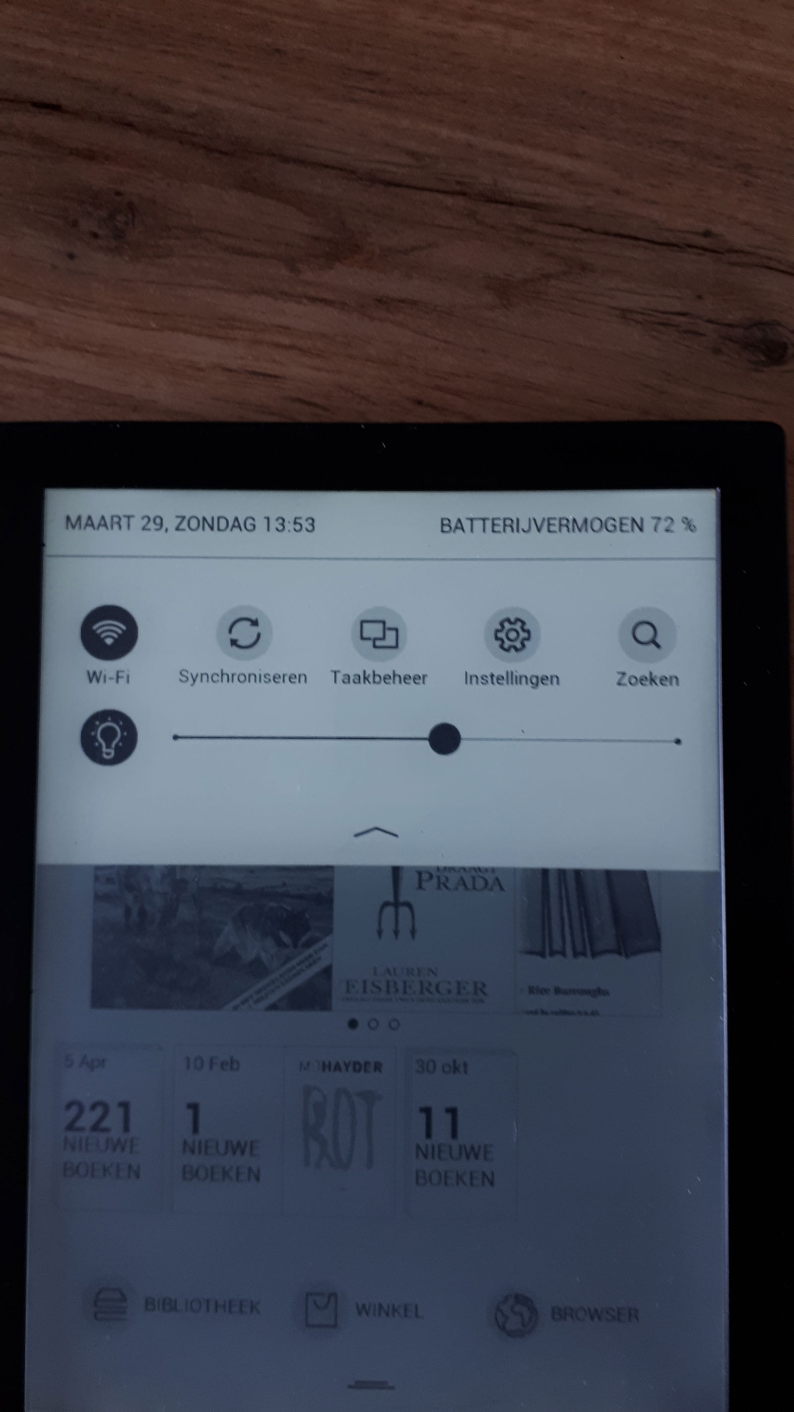 E-reader vol met boeken 6inch touch screen - Afbeelding 3