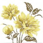Borduurpakket Lanarte "LIME GREEN FLOWER" NIEUW!