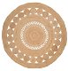 Rond Vloerkleed Naturel – 100% Jute - bohemian woonstijl - 0 - Thumbnail