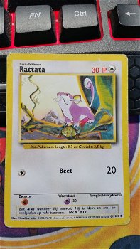 Rattata 61/102 Common Unlimited Base Set IP gebruikt - 0