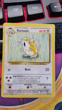 Raticate 40/102 Uncommon Unlimited Base Set IP gebruikt - 0