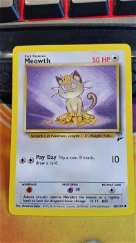 Meowth 80/130 Common Base Set 2 HP gebruikt - 0