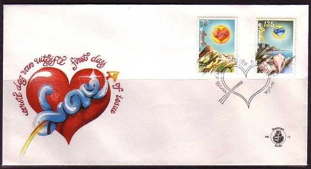 Aruba FDC E 15. Liefde. - 0