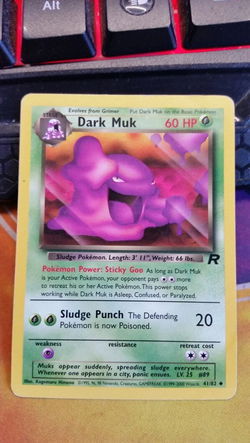 Dark Muk 41/82 Uncommon Unlimited Team Rocket gebruikt