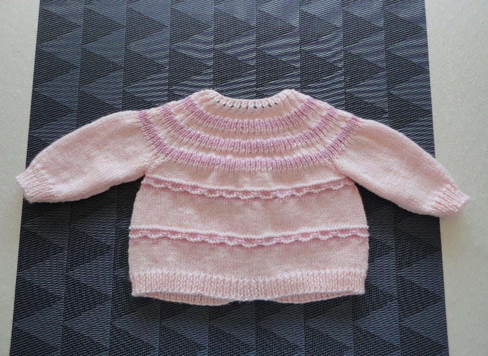058 rose baby vestje ca. maat 56 - Afbeelding 2