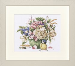 Borduurpakket Lanarte M. Bastin"ROZENBOEKET" NIEUW!