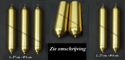 == Lege gewichthulsen = staande klok =42017