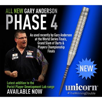 Dartpijlen Unicorn WC purist Gary Anderson phase 4 90 % - 3