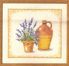 Borduurpakket"LAVENDEL"NIEUW!
