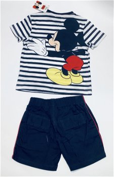 Nieuwe zomerset Mickey Mouse marine maat 122/128 - 2