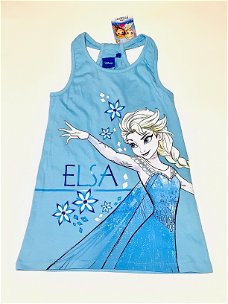 Nieuwe Frozen jurk blauw maat 98/104