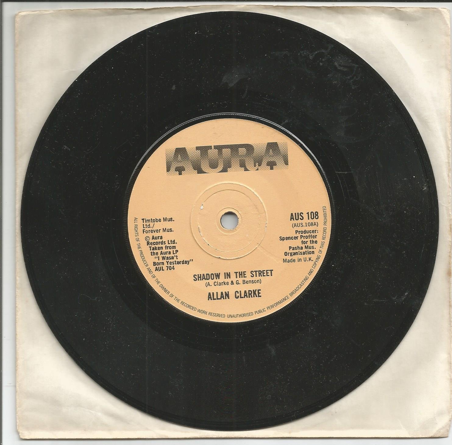 Allan Clarke (The Hollies) – Shadow In The Street - nr. 1