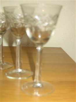 Vintage (kristal) glazen Jaren '60 Borrel Sherry Limonade - 3