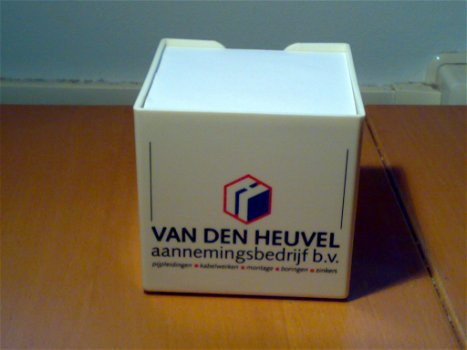 Vintage Reclame Memoblok Van Den Heuvel Aannemingsbedrijf bv - 3