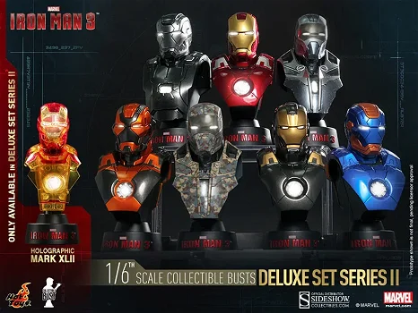 Hot Toys Iron Man 3 Deluxe bust set series 2 HTB21-27 - 0