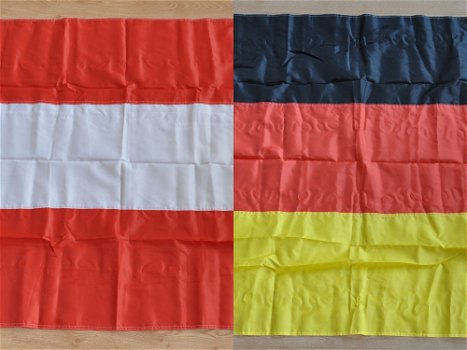 Vlag van Oostenrijk en Duitsland 95x150cm - 0