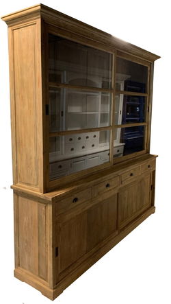 Buffetkast Raalte XL teak onbehandeld 250 x 50/40 x 240cm