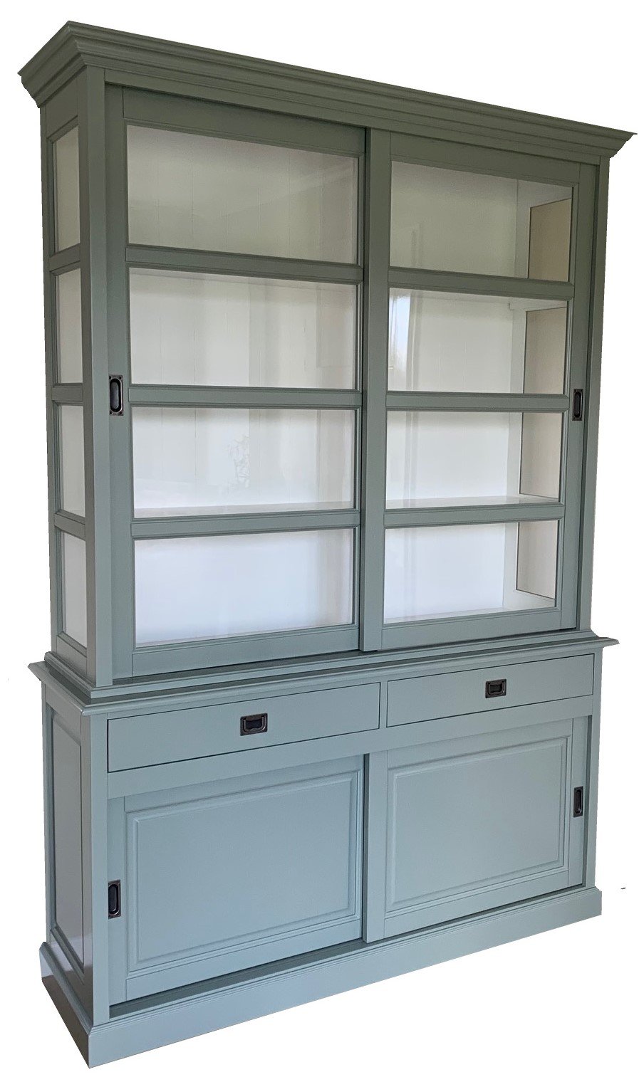Buffetkast Nijkerk Engels groen 160 x 50/40 x 240 - nr. 1