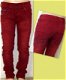 ### Nieuw : Prachtig rood gekleurde stretch spijkerbroek.(86/92) ### - 0 - Thumbnail