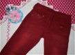 ### Nieuw : Prachtig rood gekleurde stretch spijkerbroek.(86/92) ### - 4 - Thumbnail