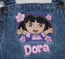 ### Mooi jeans jurkje van Dora.(122)###