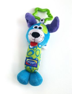 Playgro hondje wagenspeeltje met rammelaar