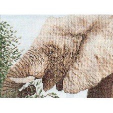Borduurpakket LANARTE"ETENDE OLIFANT"NIEUW!