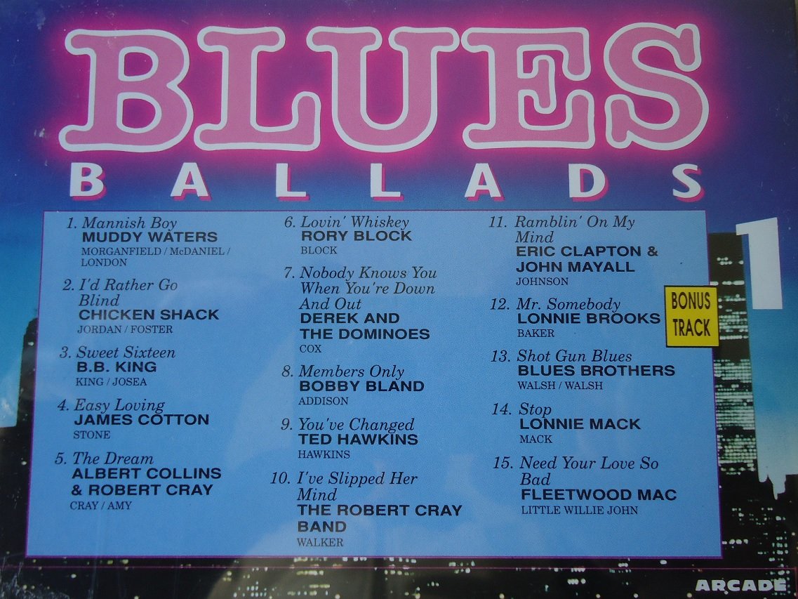 Originele verzamel-CD "Blues Ballads: Volume 1" van Arcade. - Afbeelding 2