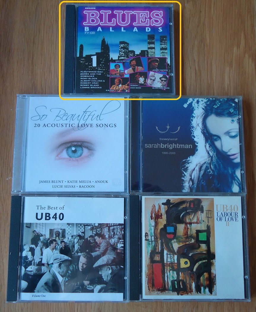 Originele verzamel-CD "Blues Ballads: Volume 1" van Arcade. - Afbeelding 6