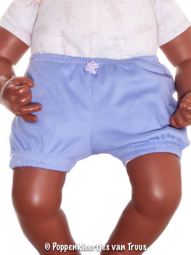 Annabel 46 cm Jurksetje bloemetjes/lila - Afbeelding 4